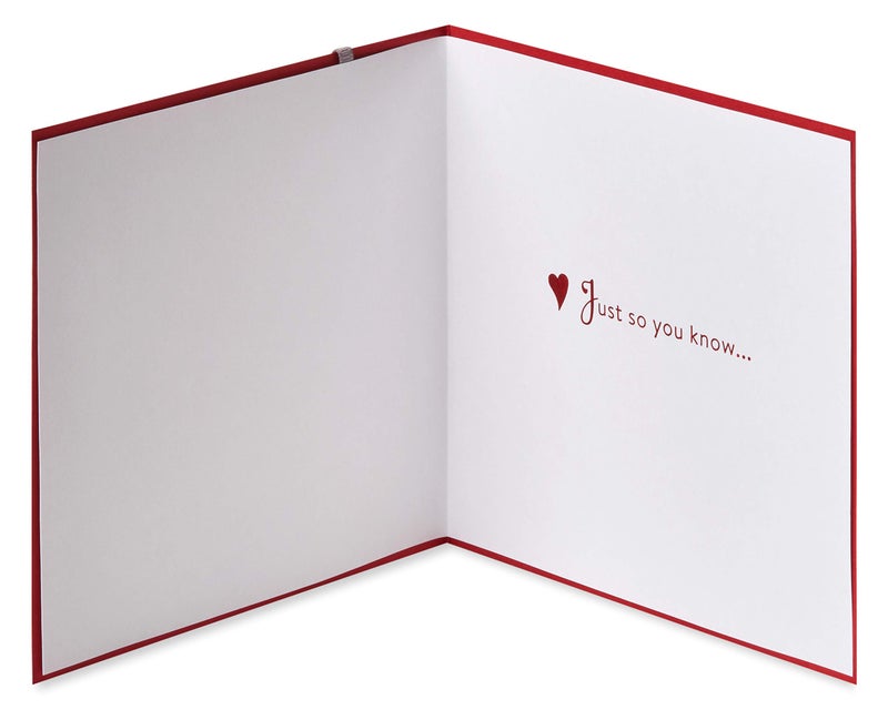 Papyrus Romantic Valentines Day Card (Just So You Know) - Image 2